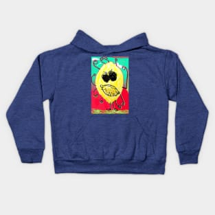 Neon Angry Lemon Kids Hoodie